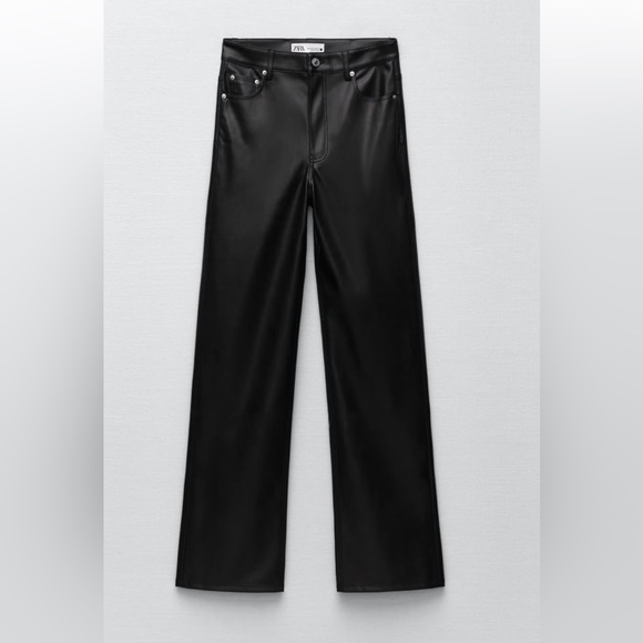 Zara Pants & Jumpsuits Zara Full Length Faux The 9s Leather Pants